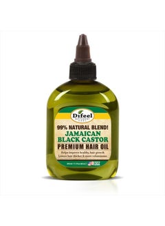difeel Premium Natural Jamaican Black Castor Hair Oil 7.1 oz - Jamaican Black Castor Oil for Hair Growth  - Image 1