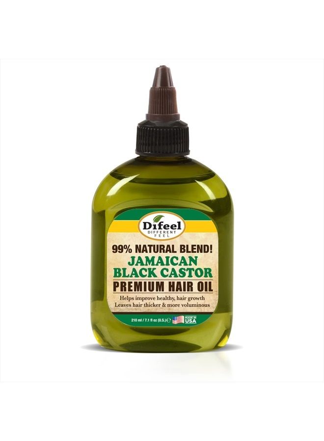 difeel Premium Natural Jamaican Black Castor Hair Oil 7.1 oz - Jamaican Black Castor Oil for Hair Growth  - Image 1