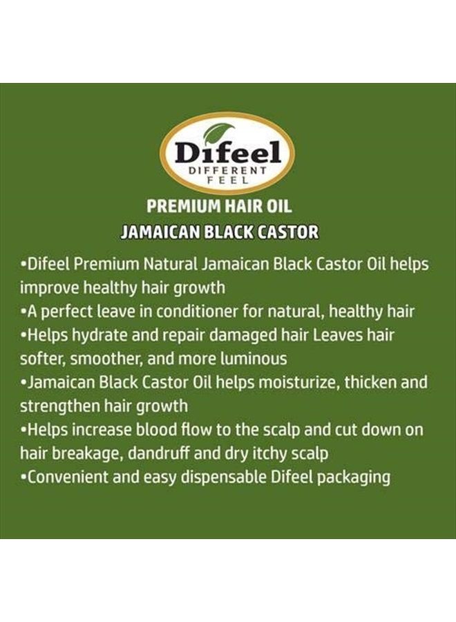 difeel Premium Natural Jamaican Black Castor Hair Oil 7.1 oz - Jamaican Black Castor Oil for Hair Growth  - Image 2