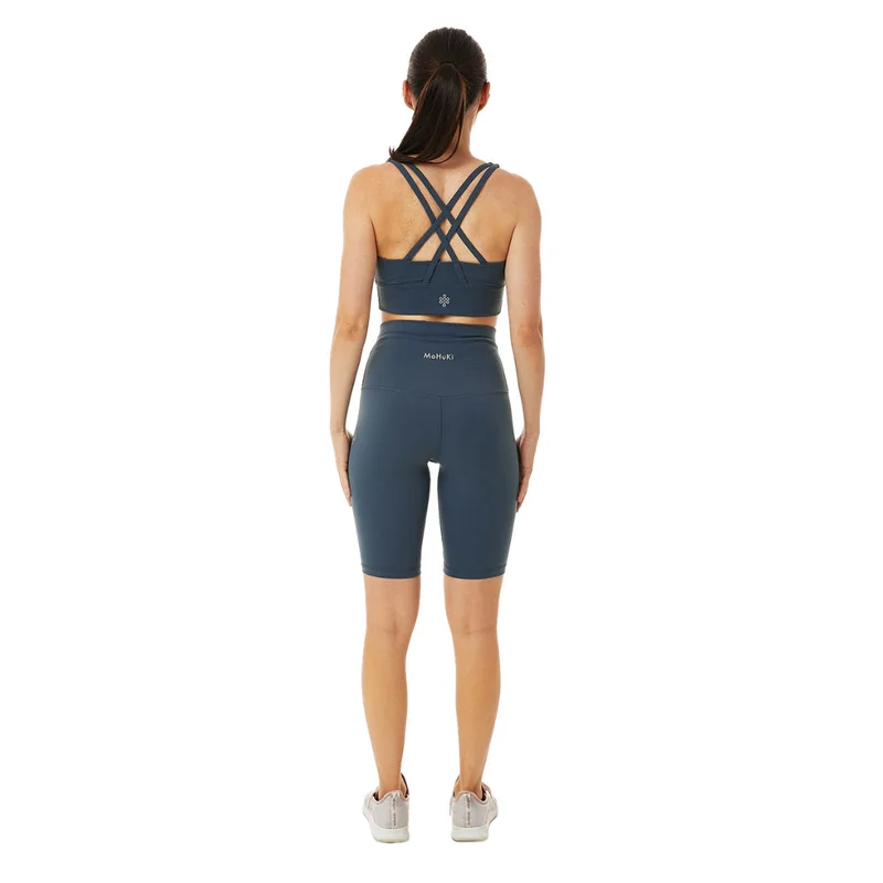 Mohuki Grey Blue Mohuki Billie Biker High Waist Short - Grey Blue for Women | Best Price UAE