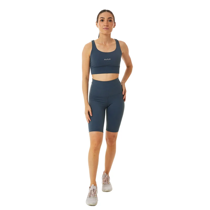 Mohuki Grey Blue Mohuki Billie Biker High Waist Short - Grey Blue for Women | Best Price UAE