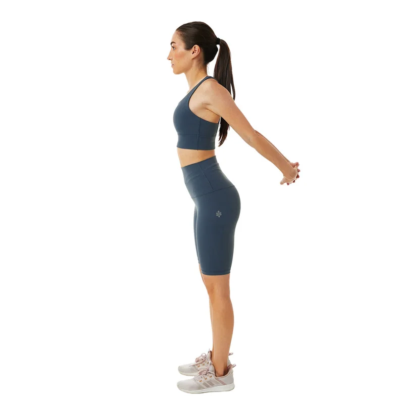 Mohuki Grey Blue Mohuki Billie Biker High Waist Short - Grey Blue for Women | Best Price UAE