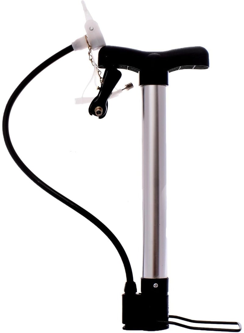 Portable bicycle tire inflator - Hand-operated floor tire inflator, suitable for basketball, football, balloons, etc - Image 1