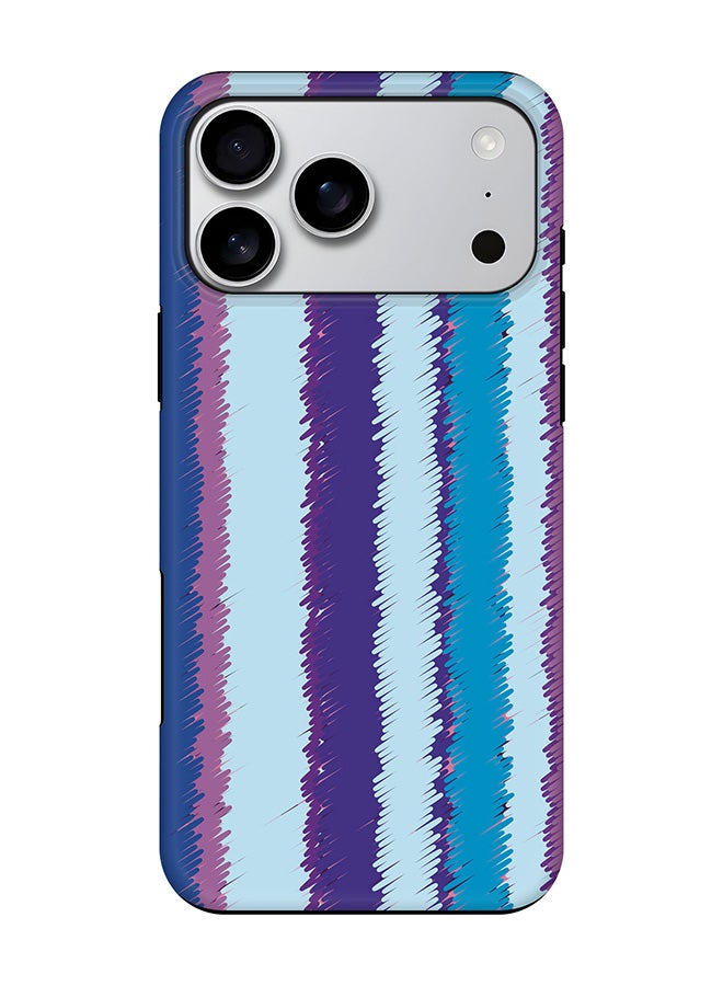 Tough Pro Magnetic Case for iPhone 17 Pro Max, Dual Layer hybrid PC + TPU Mobile Cover Matte - Lines Of Violet