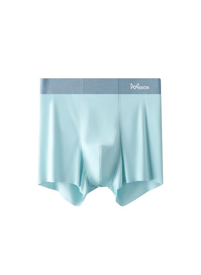 MIIOW - 3pcs Ice Silk Men's Panties AAA Conductive Antibacterial Men Underwear Summer  Seamless Boxer Shorts - Image 1
