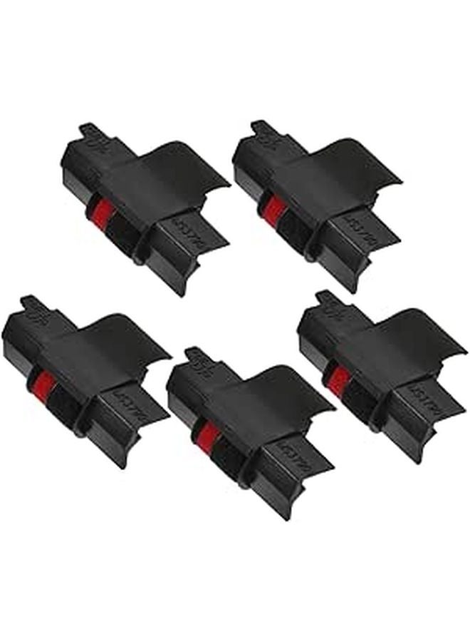5pcs Black Ink Rollers for Calculators Easy Installation Low Carbon Home Office Use - Image 1