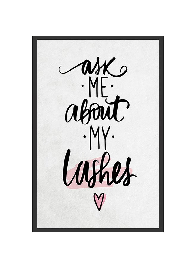DANUBE HOME Latin Lashes & Me Wall Art with Glass Frame – Modern Decorative Framed Print for Living Room, Bedroom & Office – Stylish Home Décor, Ready to Hang & Perfect Gift Idea 40X60 - Image 1