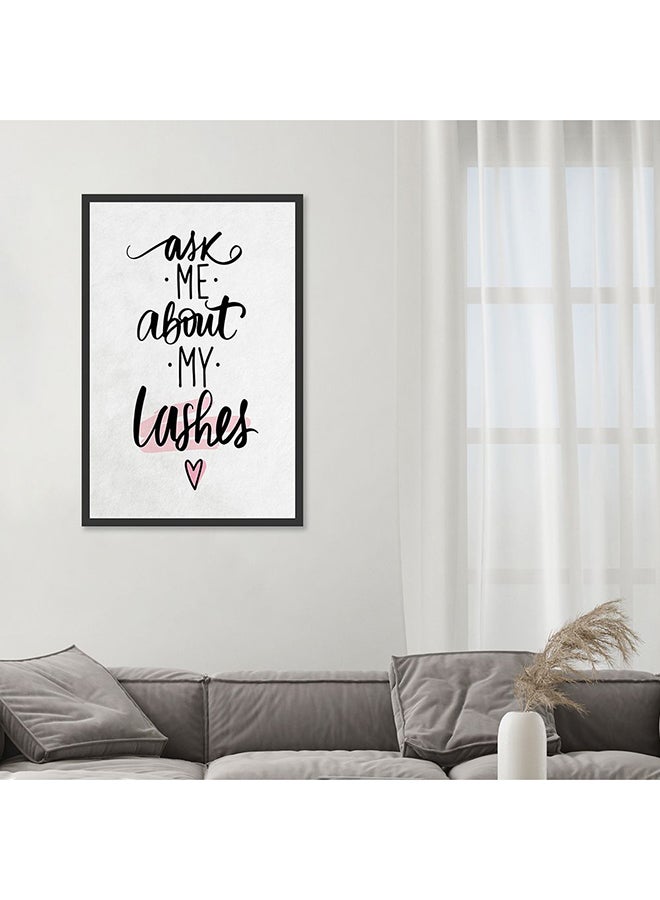 DANUBE HOME Latin Lashes & Me Wall Art with Glass Frame – Modern Decorative Framed Print for Living Room, Bedroom & Office – Stylish Home Décor, Ready to Hang & Perfect Gift Idea 40X60 - Image 3