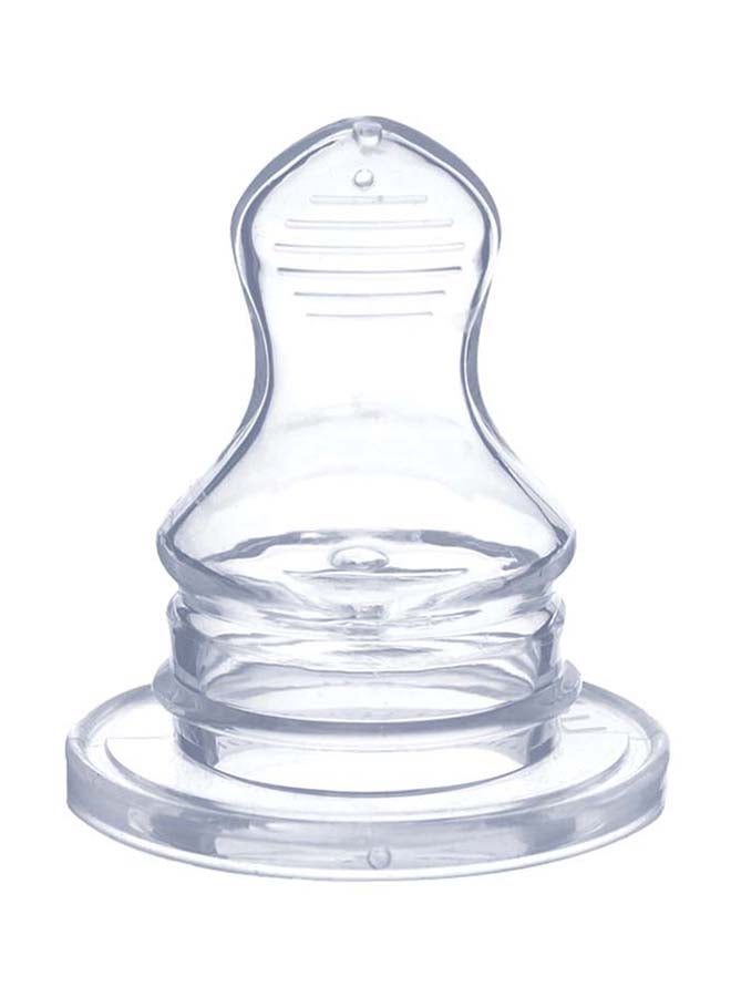 Optimal Narrow Neck Orthodontic Silicone Nipple 0M+, 2 Pieces - Image 1