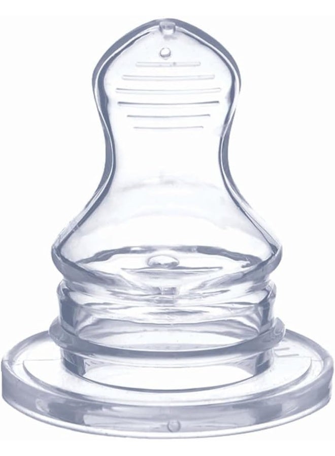 Optimal Narrow Neck Orthodontic Silicone Nipple 0M+, 2 Pieces - Image 2