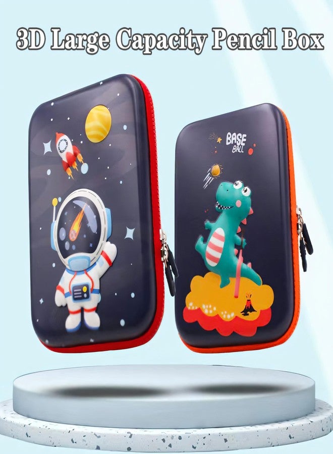 Ristpal Pencil Case for Girls Boys, Kids Cute Pencil Case Pencil Pouch, 3D EVA Large Capacity Pen Holder, School Supplies for Kids Back to School Gifts (Navy Astronaut) - Image 5