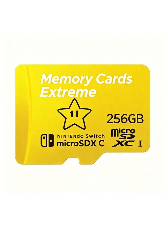 256GB Micro SD card, SD memory card, 120MB/s R, suitable for smartphones, dashcam, sports cameras, surveillance and security cameras - Image 1