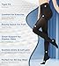 MGANG Medical Compression Pantyhose for Women Men Closed Toe Opaque Waist High Compression Circulation Leggings 1520 mmHg Firm Support Compression Hose for Varicose Veins Edema DVT Black M - Image 4