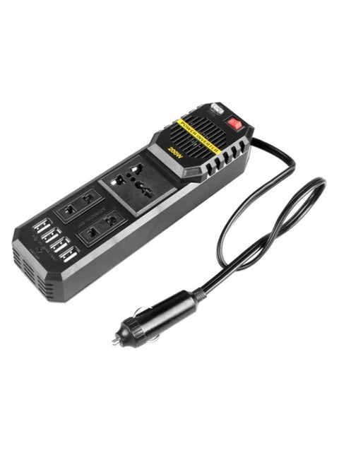 200W Car Inverter 12V to 220Volt DC to AC Converter 4 USB 3.1A Charger Wave Auto Adapter Voltage Transformer 12V