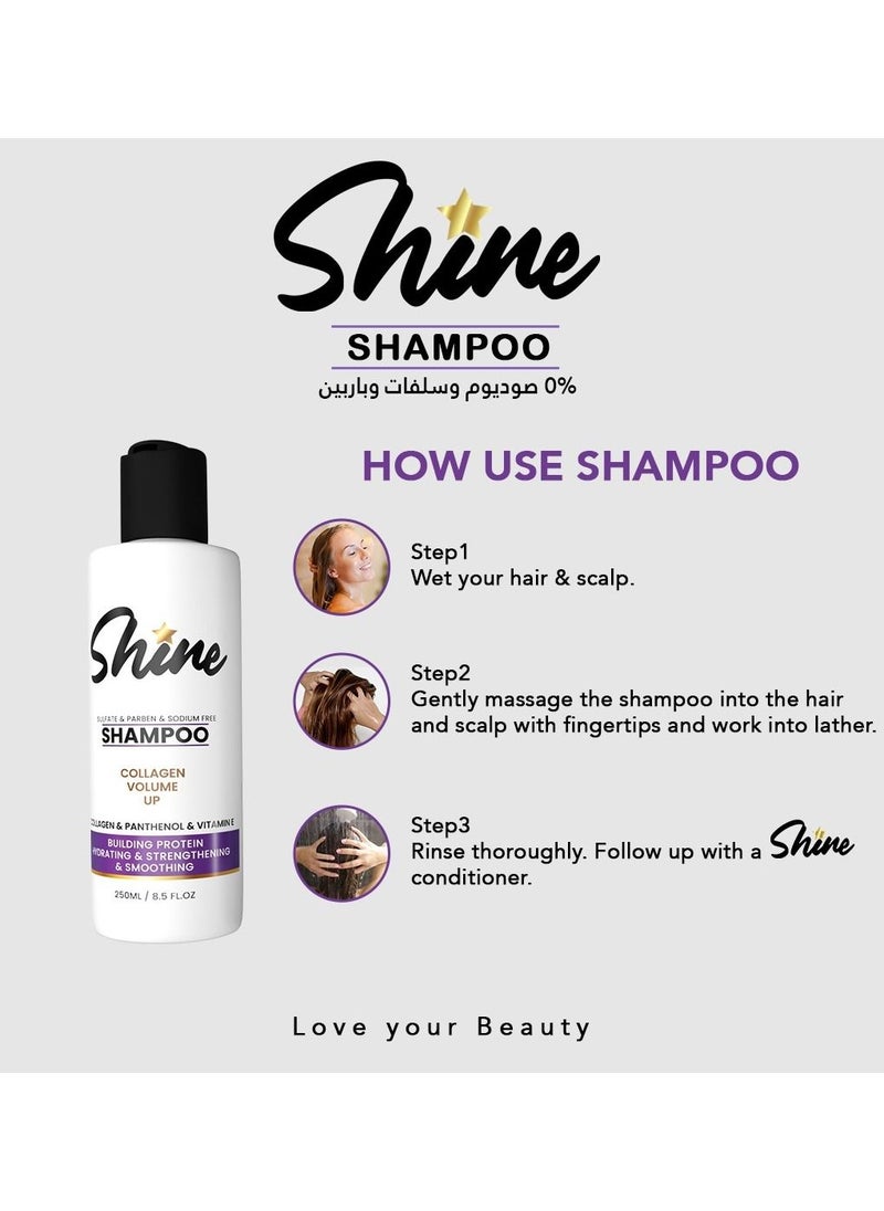 Shine - shine collagen volume up shampoo - Image 1