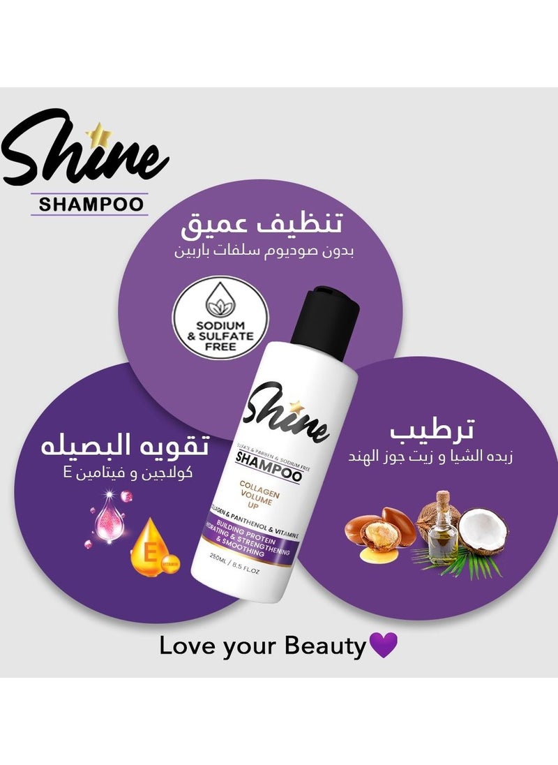 Shine - shine collagen volume up shampoo - Image 1