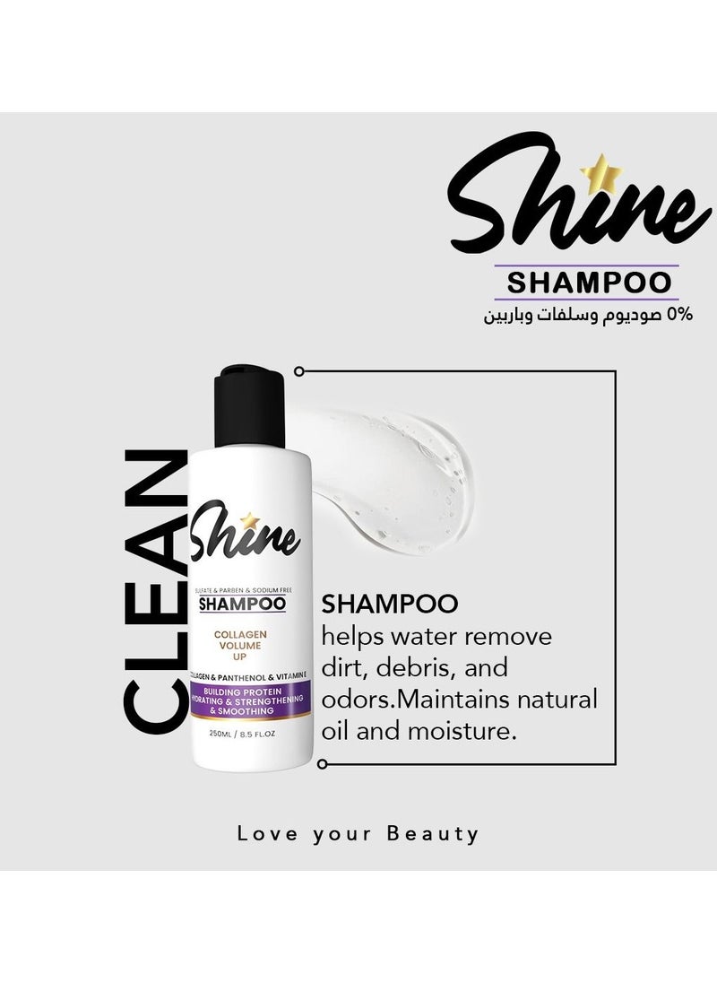 Shine - shine collagen volume up shampoo - Image 1