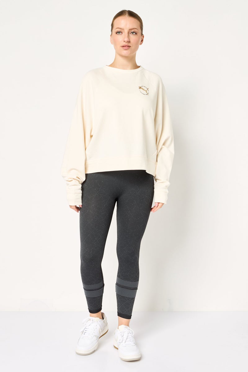 PUMA Women Sportswear Fit Long Sleeve Outdoor Sweatshirt, Off White - Image 2