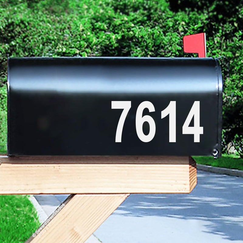 OLADOT Reflective Vinyl Mailbox Number Decals - Waterproof, Self-Adhesive, Classic Style (3" & 4") - Image 3