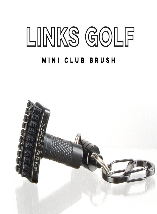 Links Golf – Mini Golf Club Brush, Portable Golf Club Cleaner with Quick-Release Magnet & S-Carabiner Clip, Heavy Duty Nylon Bristles for Golf Bag, Cart and Pants - Image 2