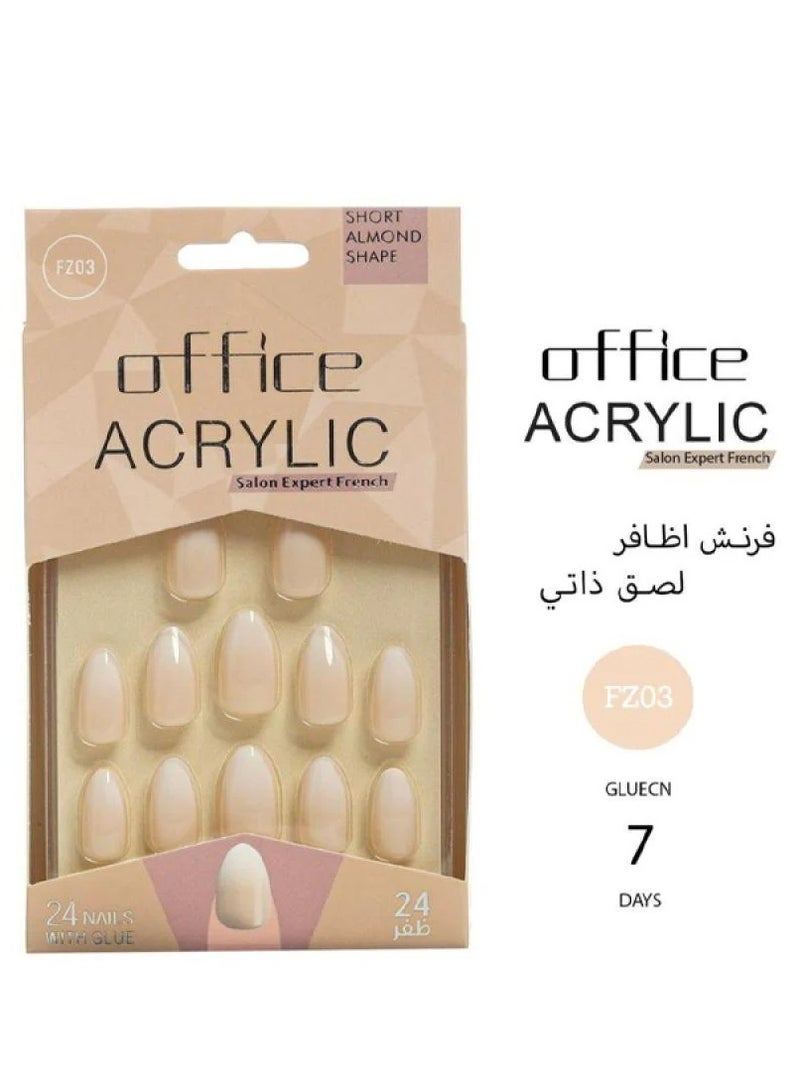 Office Glossy Adhesive Nails - 03
