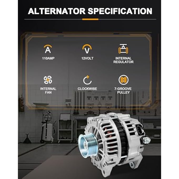 ROADFAR Alternator Fit for 2005-2007 Frontier 2005-2007 Pathfinder 2005-2007 Xterra - Image 5