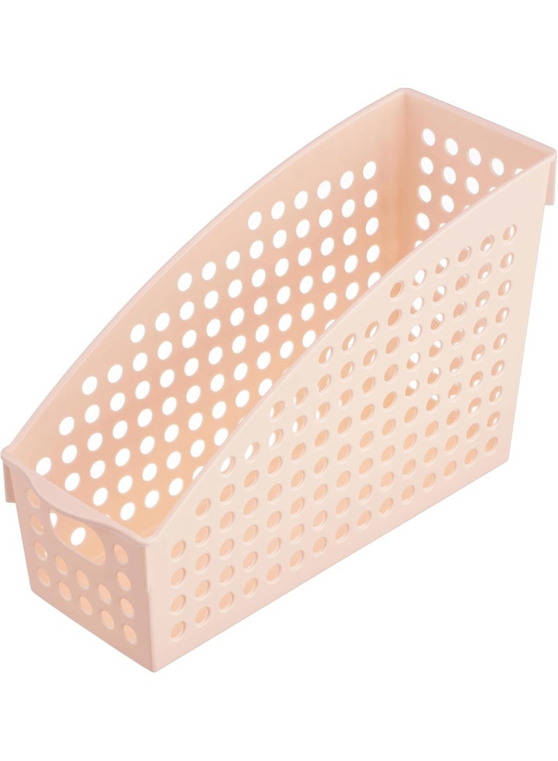 Versatile general-purpose baskets for storing and organizing various files and documents; 22 x 8 x 15.5 cm, pink. - Image 1