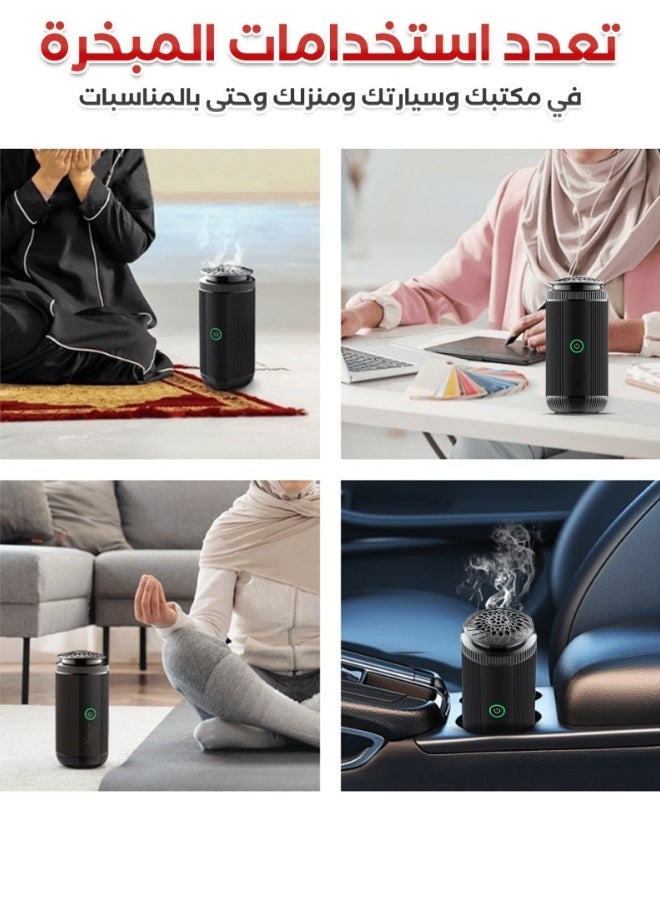 Denx Rechargeable Electric Incense Burner With Type-C Port, Incense Burner With Turbo Fan To Ensure Good And Faster Distribution Of Incense - Image 4