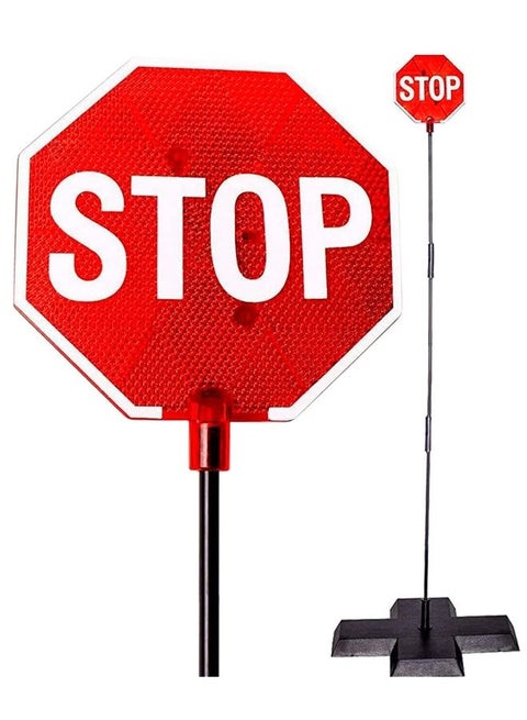 LED Stop Sign Parking Assistant for Garage with Flashing Signal