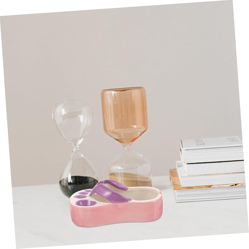 Ceramic Slipper Shoe Rack Holder Decorative Ashtray Home Organizer Smooth Surface - Image 5