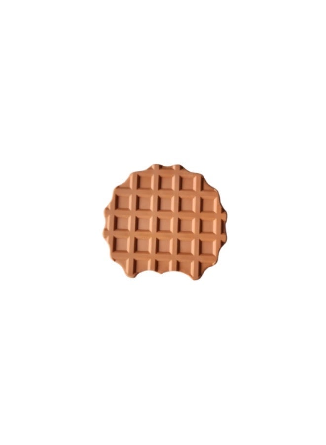 Moon Berry Food Shape Erasers for Kids – Realistic Waffle Design, Non-Toxic Rubber Eraser, Cute Stationery Gift for School & Party Favors (1 Pc) (Waffles Eraser) - Image 3