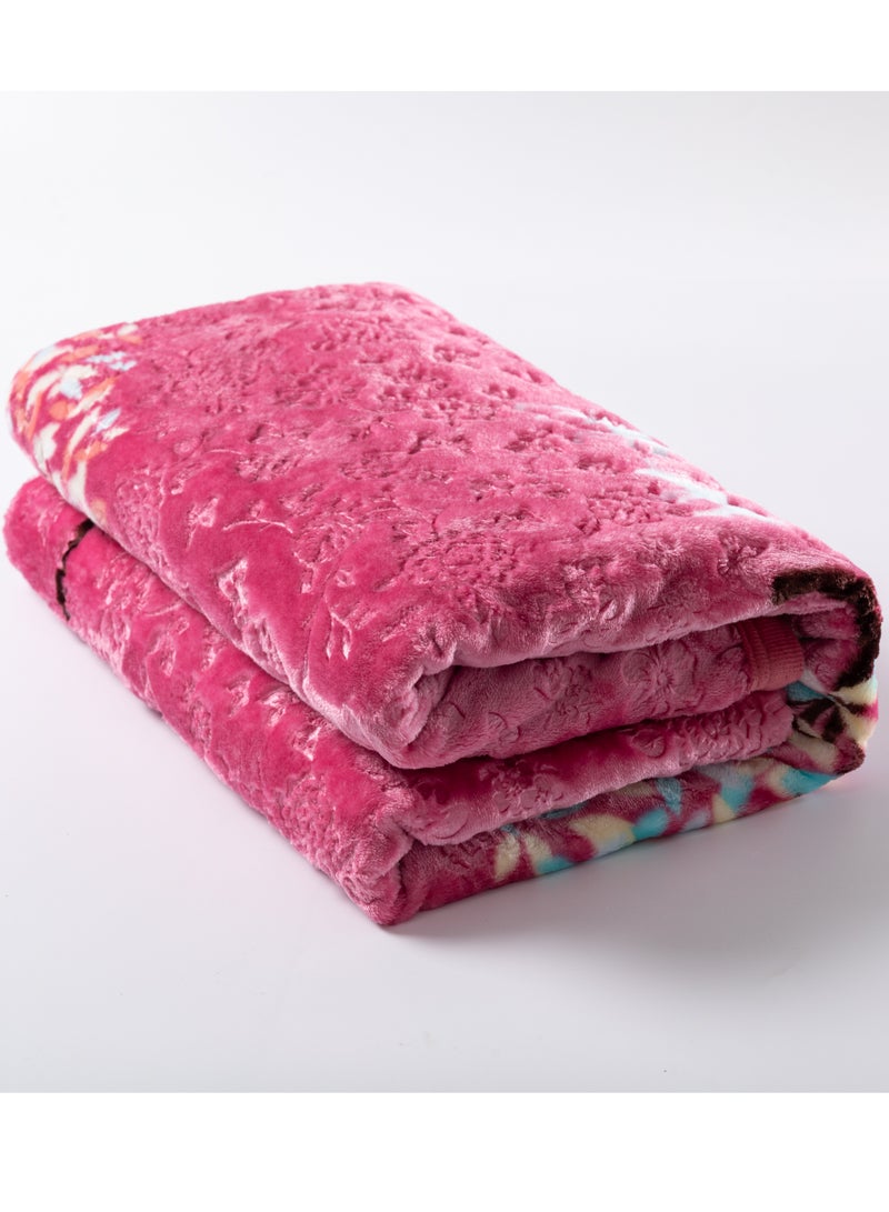 ستارجولد بطانية غائمة فاخرة بطبقة واحدة مصنوعة من خيوط البوليستر المغزول بنسبة 100%، تم الحصول عليها من البوليستر البكر وهو مناسب للشتاء وموسم الأمطار 155 × 210 سم 5.5 رطل - Image 2