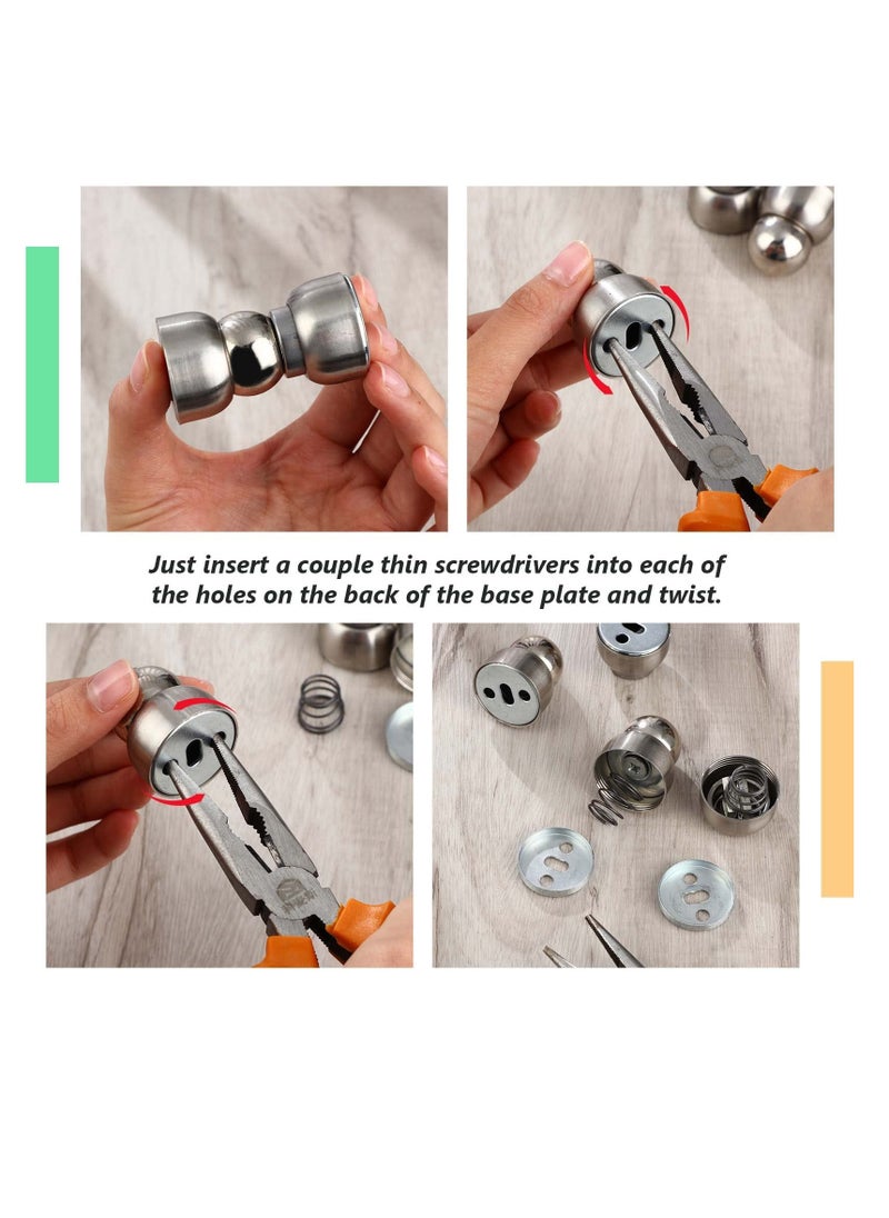 Powerful Magnetic DoorStop, Stainless Steel Magnetic Door Stopper Door Holder for Bedroom Bathroom Kitchen Home Office  - Image 4