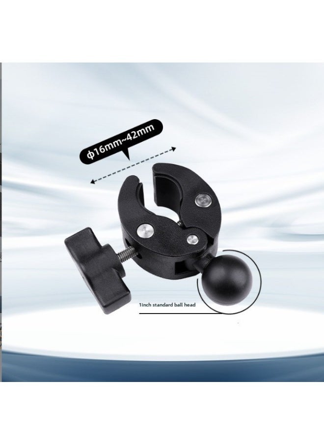 Motorcycle Mobile Phone Bracket Gopro12/10 Accessories Insta360X4 Panoramic Camera Shooting Bracket Navigation-Color:Metal Ball Clip - Image 1