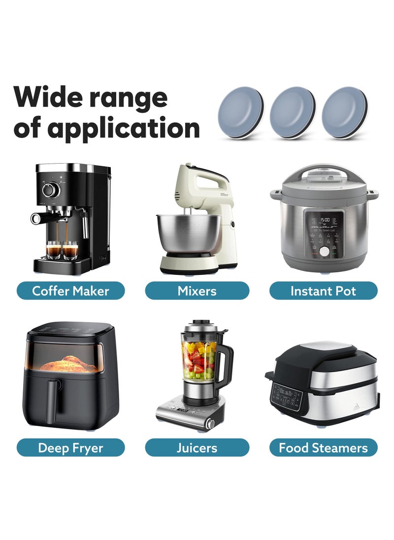 KASTWAVE Kitchen Appliance Slider, Appliance Slider for Most Countertop Coffee Makers, Kitchen Aid, Air Fryers, Pressure Cooker, Appliance Sliders for Kitchen Appliances.Easy Moving Sliding Tray(12 PCS)  - Image 3