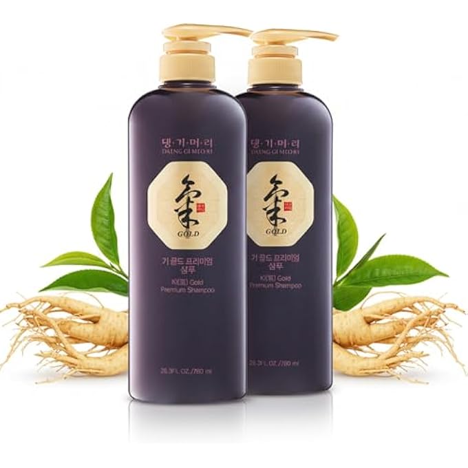 DAENG GI MEO RI - KI GOLD PREMIUM SHAMPOO 2 SET, PROMOTES ELASTIC HAIR, PREVENTS HAIR LOSS, ELIMINATES DANDRUFF, 780ML - Image 2