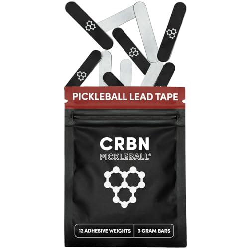 CRBN Pickleball شريط الرصاص من CRBN - شريط لاصق قوي - لاصق 3M - شريط رصاصي 3 جرام لمضارب البيكلبول - تخصيص وزن المضرب لأسلوب لعبك - Image 1