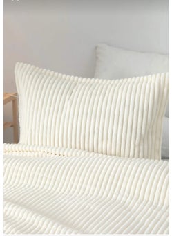 MERINOS Modern Line 3 Piece Bone Color Blanket Set  - Image 3