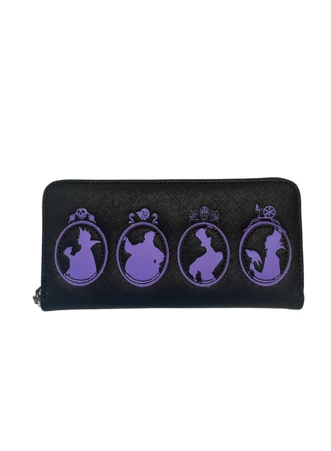 Loungefly Exclusive Disney Villains Silhouette Zip Around Wallet - Image 1