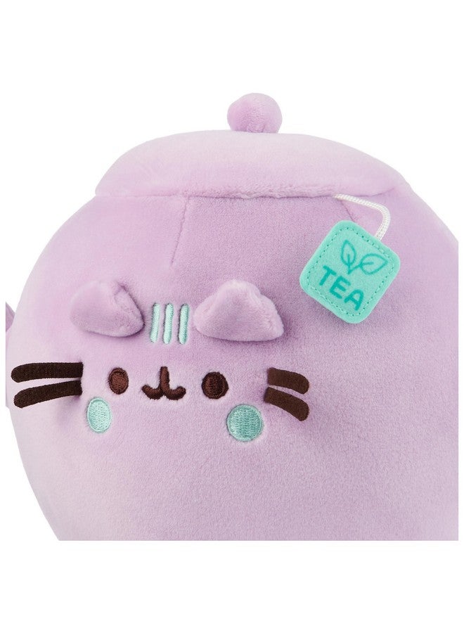 GUND Pusheen’s Kitchen: Teapot Squisheen Plush, Squishy Toy Stuffed Animal for Ages 8 and Up, Purple, 6” - Image 4