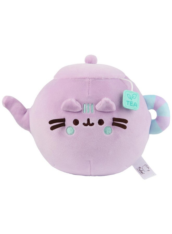 GUND Pusheen’s Kitchen: Teapot Squisheen Plush, Squishy Toy Stuffed Animal for Ages 8 and Up, Purple, 6” - Image 1