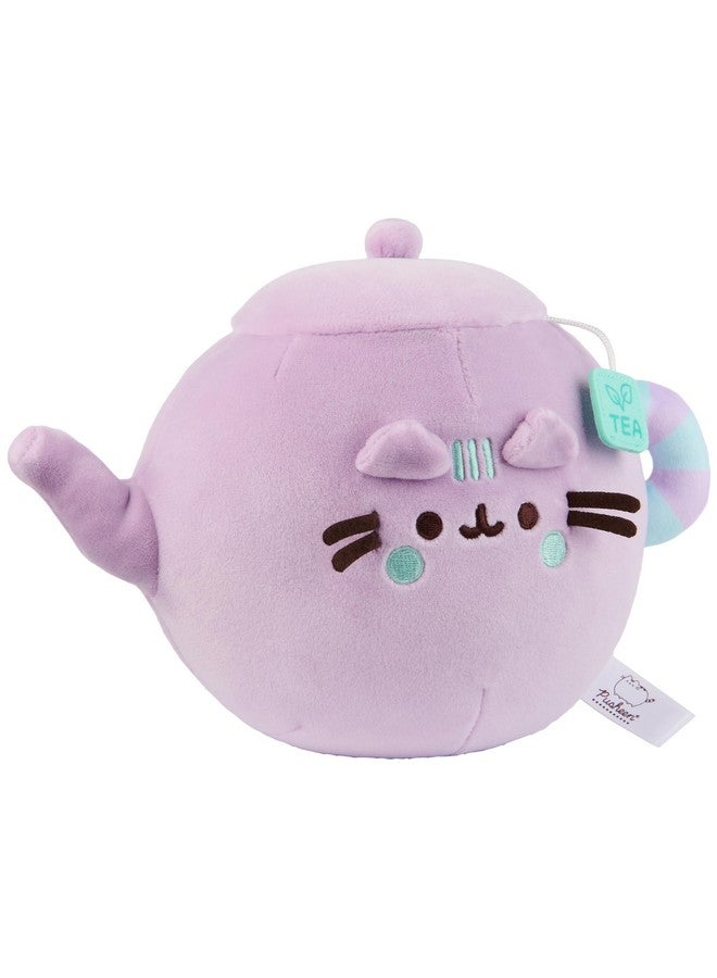 GUND Pusheen’s Kitchen: Teapot Squisheen Plush, Squishy Toy Stuffed Animal for Ages 8 and Up, Purple, 6” - Image 2