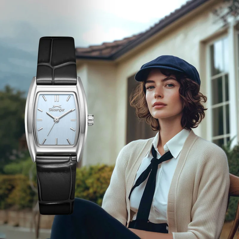 Slazenger  Women's Leather Analog Watch SL.9.2641.3.301 - 22 mm  | Best Price UAE