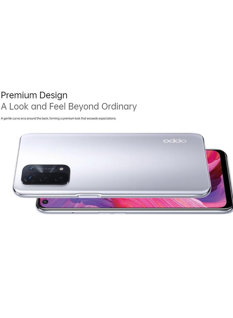 OPPO A74 Dual Sim Space Silver  8RAM + 2GB Extended RAM 256GB 5G - International Version - Image 5