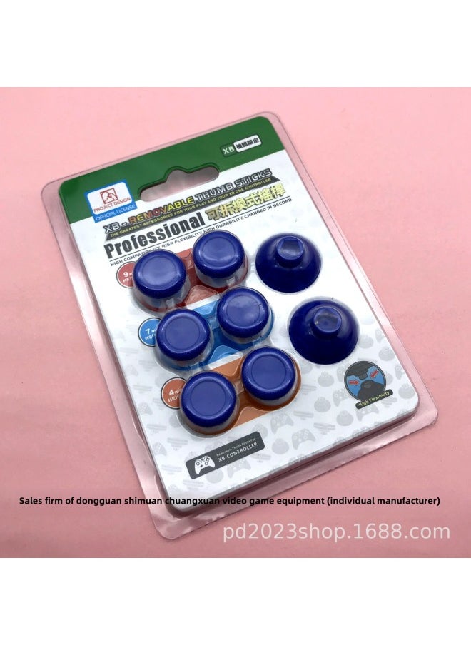 [Source Manufacturer] P5 / P4 / Xb1 Handle Universal 8-in-1 Suit Rocker Replacement Non-slip Button-Product Color:PS4 Black-8 In 1/with Packaging