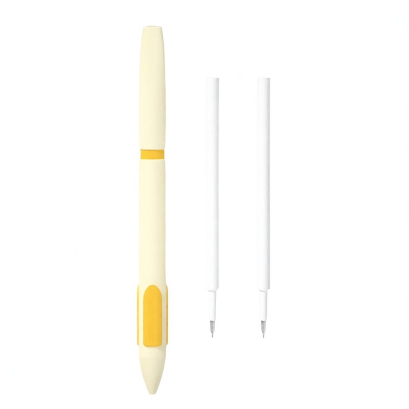 NBX Quick-drying Retractable Gel Pen Anti-fall Pinch 0.5mm Fine Point with 2 Extra Refills Stationery Journaling Note Taking Pens for Students Teachers Shorthand Reporters Office School Supplies - Image 1