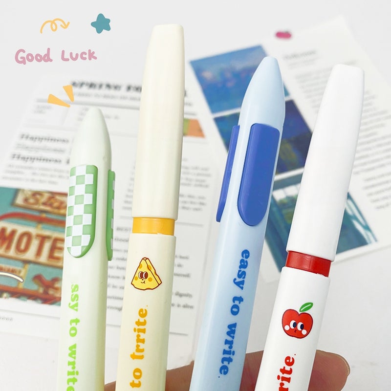 NBX Quick-drying Retractable Gel Pen Anti-fall Pinch 0.5mm Fine Point with 2 Extra Refills Stationery Journaling Note Taking Pens for Students Teachers Shorthand Reporters Office School Supplies - Image 4