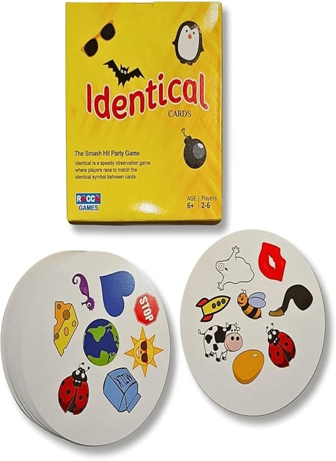 Generic Identical, Fast-Paced Matching Card Game for Family and Friends, 55 Cards, 2-6 Players 