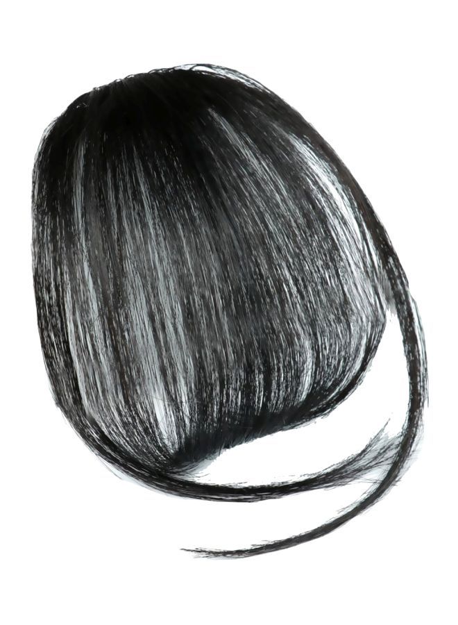 NIBEMINENT Short Hair Extension Black/White