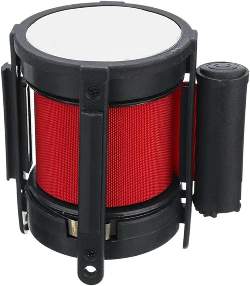 Expandable Outdoor Barrier, Retractable Ribbon Barrier with Wall Support, Red Queue Belt, Stainless Steel Safety Ribbon, Ideal for Events, 3 Meters Long,5 Meters - Image 2